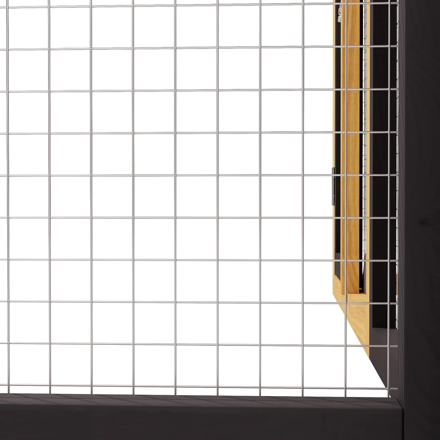 Rabbit Hutch Bunny Cage Indoor Outdoor, 2-Story Wooden Chicken Coop with Wire Run, Waterproof Roof, Pull Out Tray and Anti-Slip Ramp - Image 9